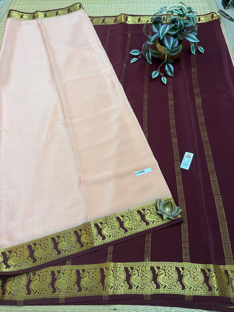 Pure Crepe Silk Saree #G2485