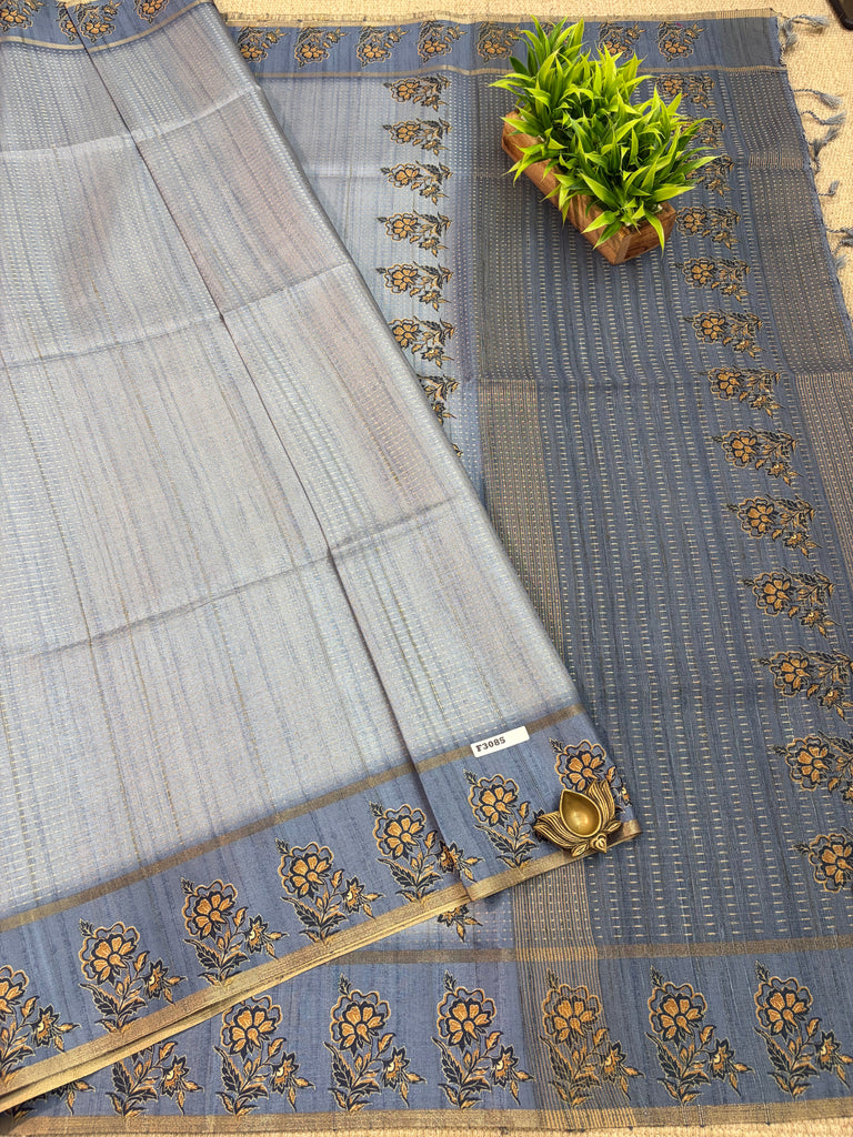 Ghicha Tussar Silk Sarees #F3085