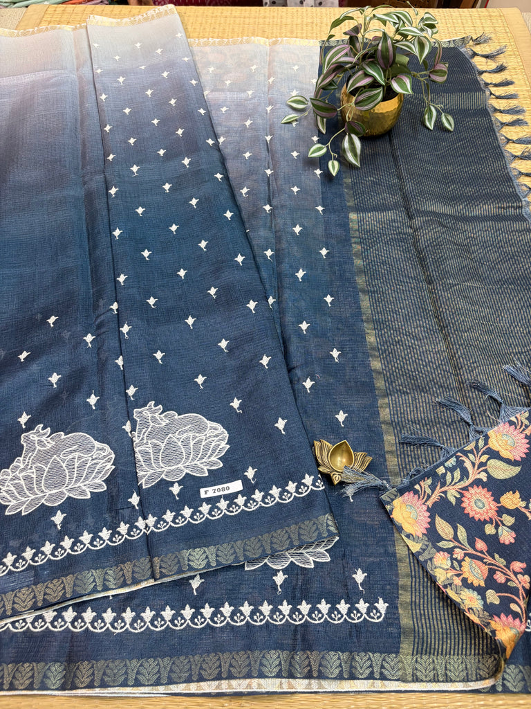 Kota Cotton Silk Saree #F7080