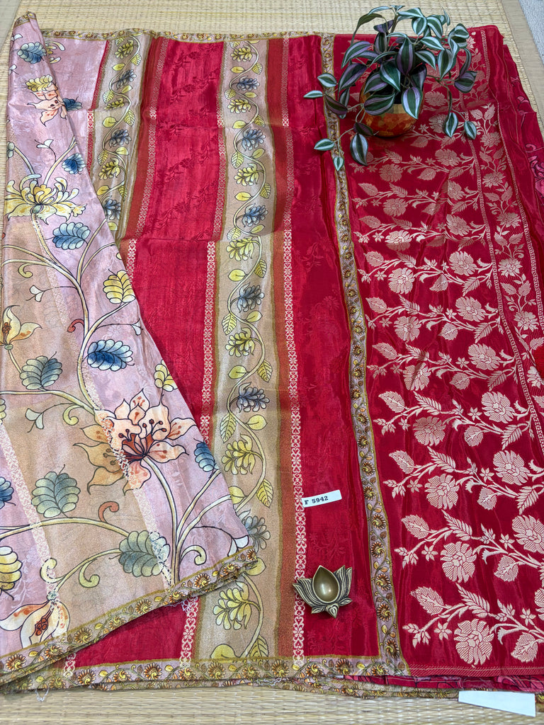 Printed Crepe Saree #F5942