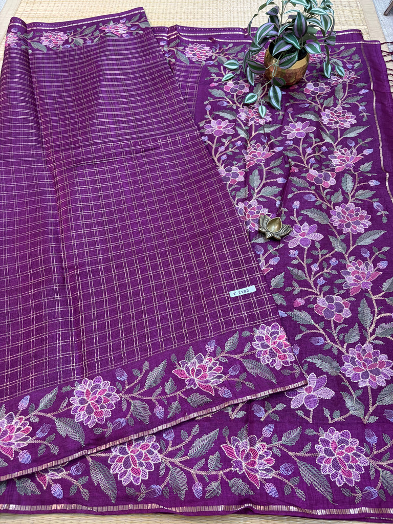 Viscose Tussar Silk Sarees #F7193