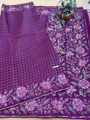 Viscose Tussar Silk Sarees #F7193