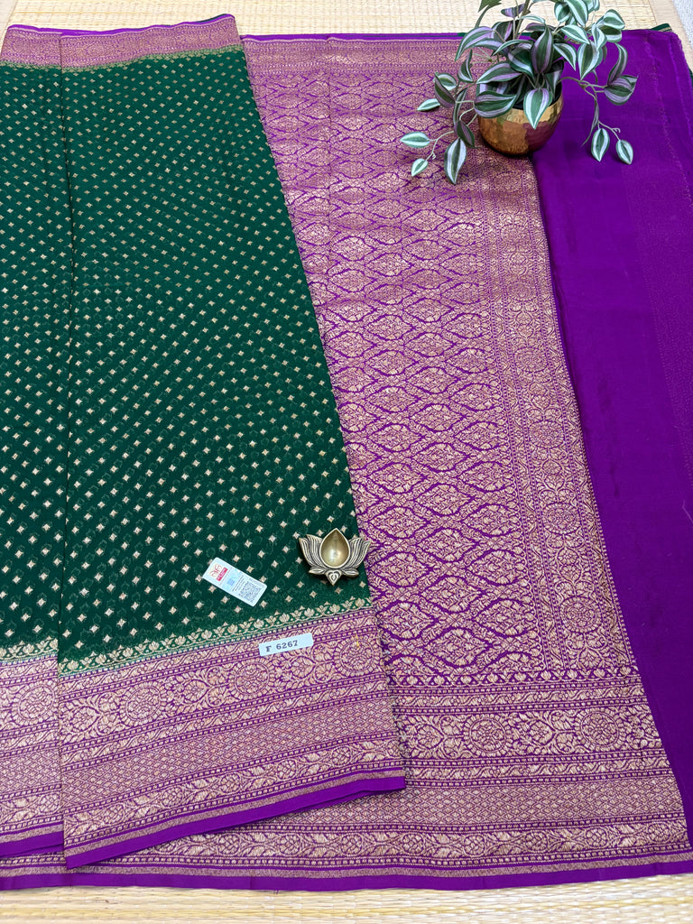 Pure Banaras Georgette Sarees #F6267