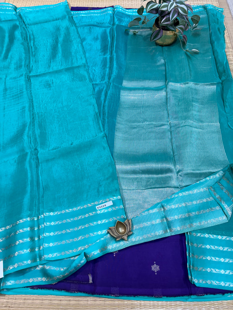 Semi Crepe Sarees #F5524