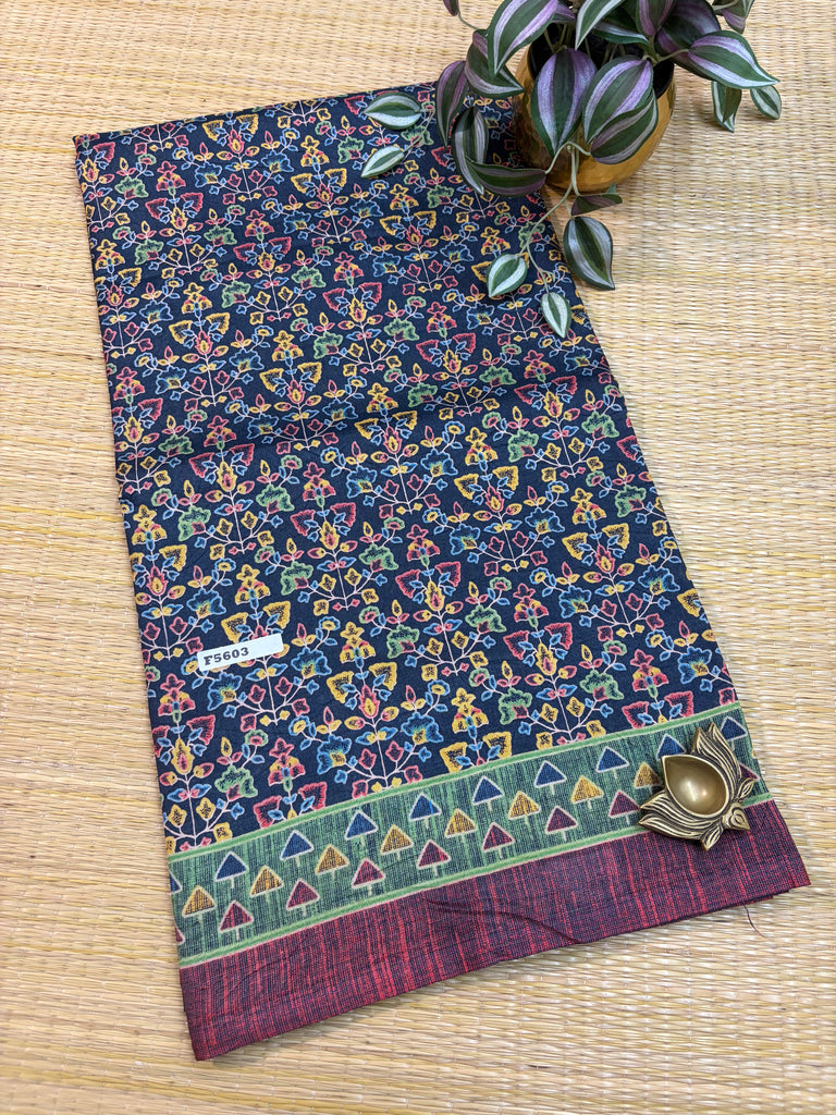 Kashmiri Printed Silk #F5603