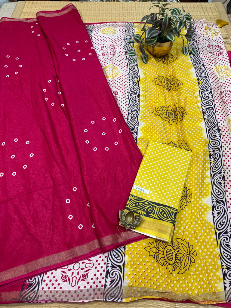 Mul Mul Silk Saree #F9558