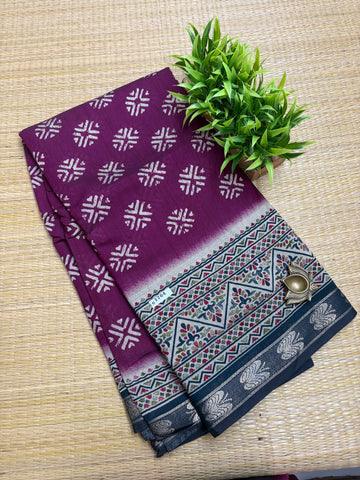 Mul Mul Silk Saree #G1764