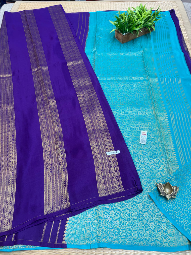 Pure Crepe Silk Saree #G2355