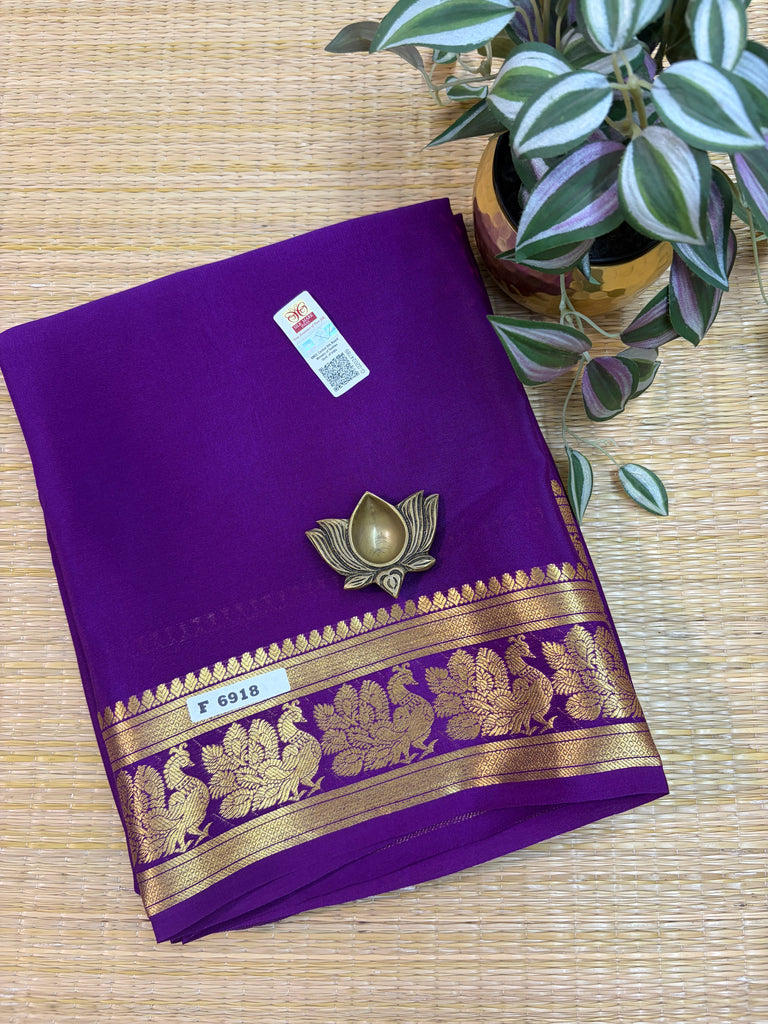Pure Crepe Silk Saree #F6918