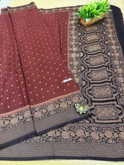 Semi Banarasi Crepe Sarees #G2622