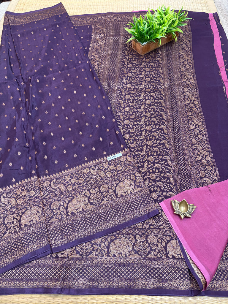 Semi Banarasi Crepe Sarees #G2146
