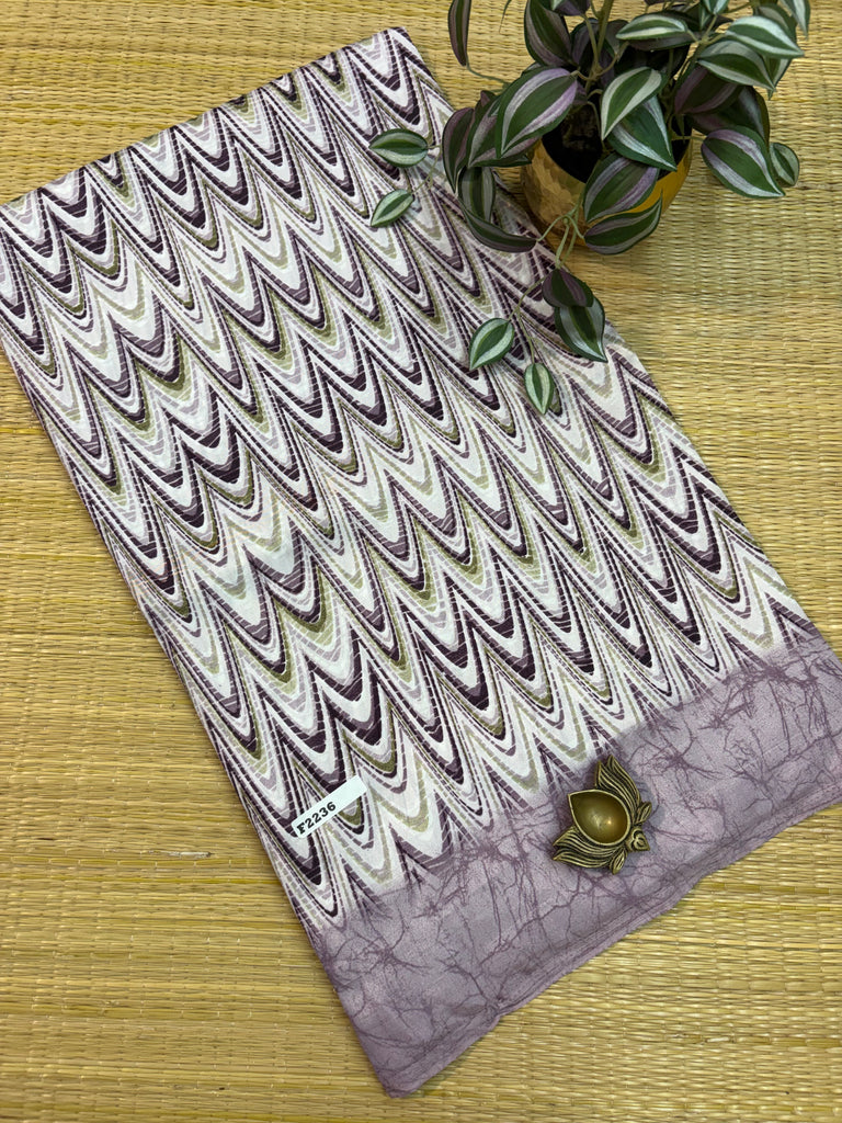 Kashmiri Printed Silk #F2236