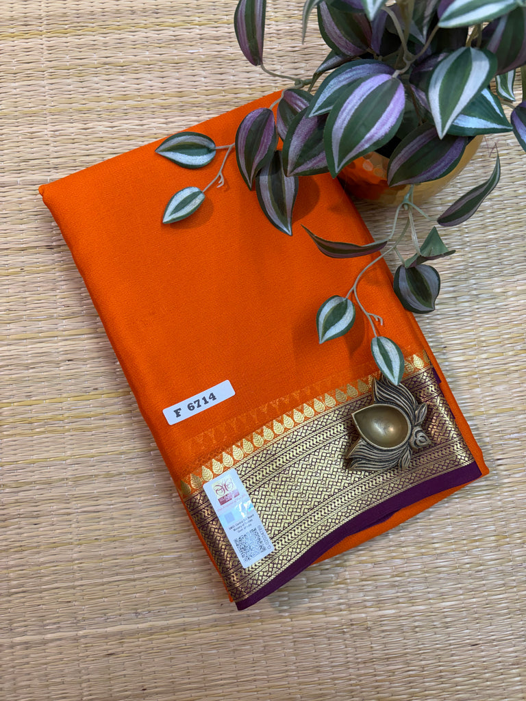 Pure Crepe Silk Saree #F6714