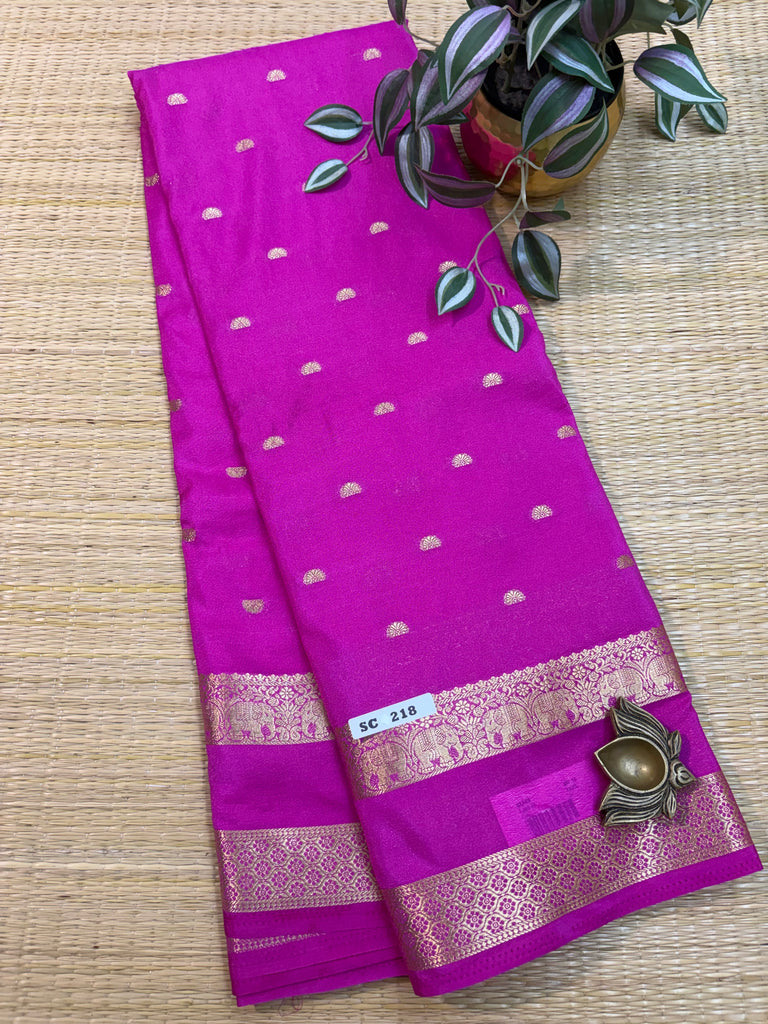 Semi Crepe Sarees #SC218