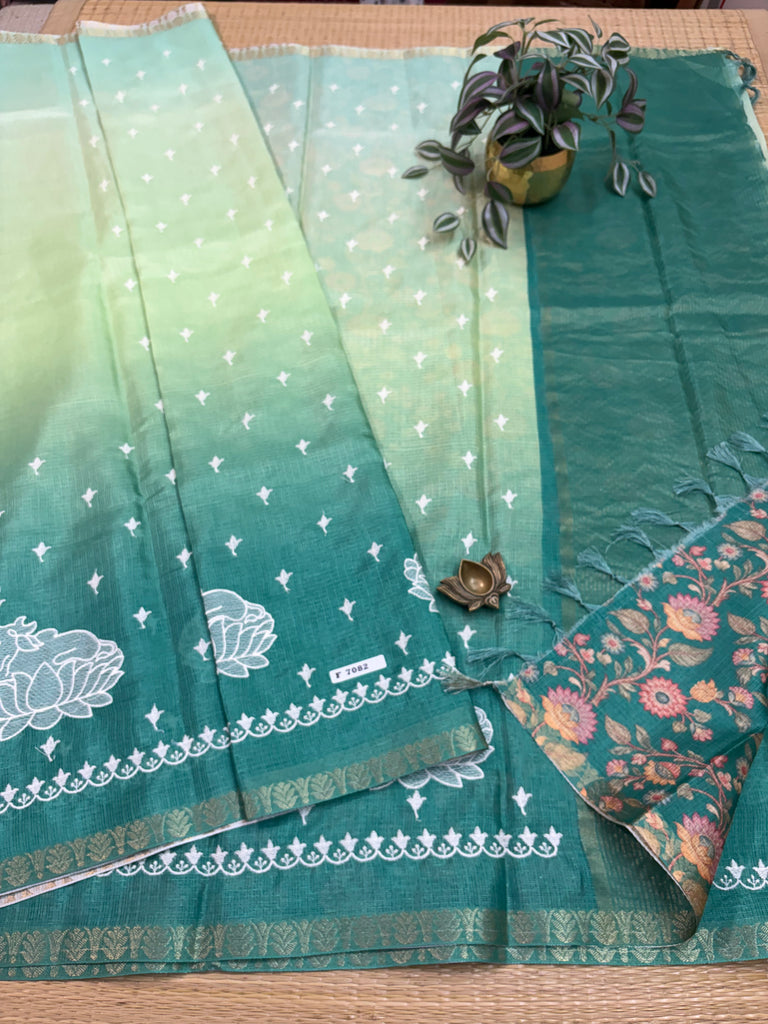 Kota Cotton Silk Saree #F7082