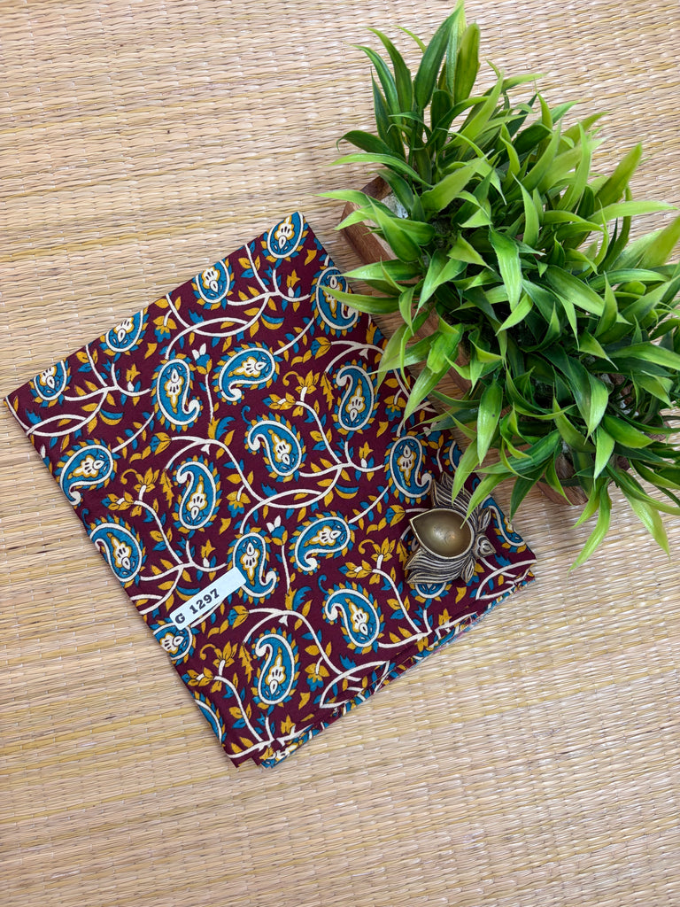 Kalamkari Semi Cotton #G1297