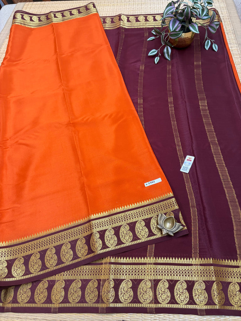 Pure Crepe Silk Saree #G2462
