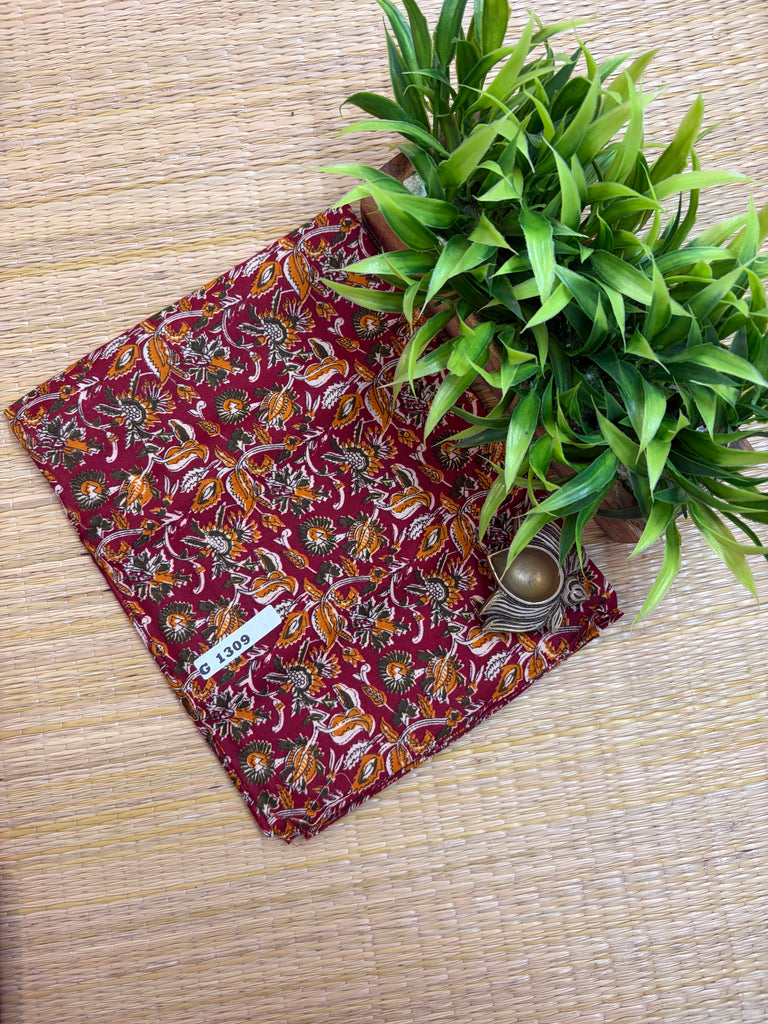 Kalamkari Semi Cotton #G1309