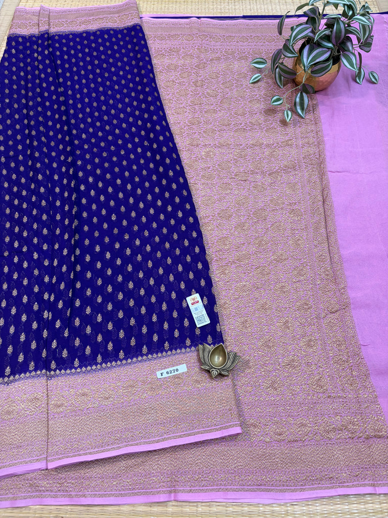 Pure Banaras Georgette Sarees #F6270