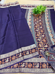 Semi Crepe Sarees #G131