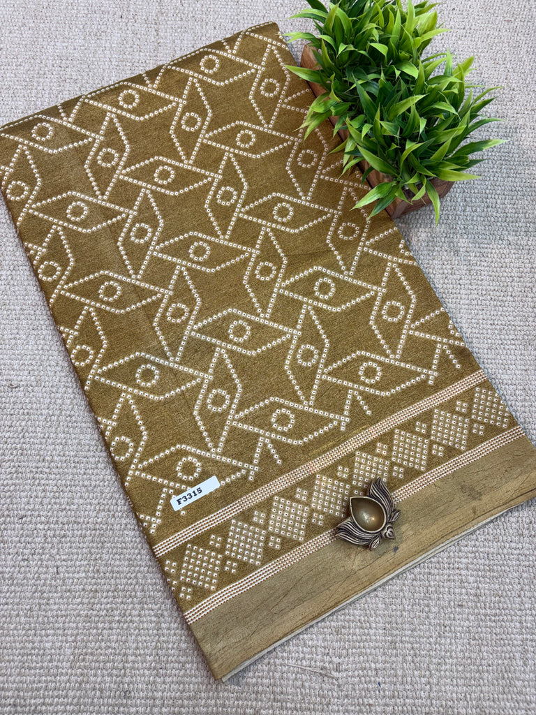 Kashmiri Printed Silk #F3315