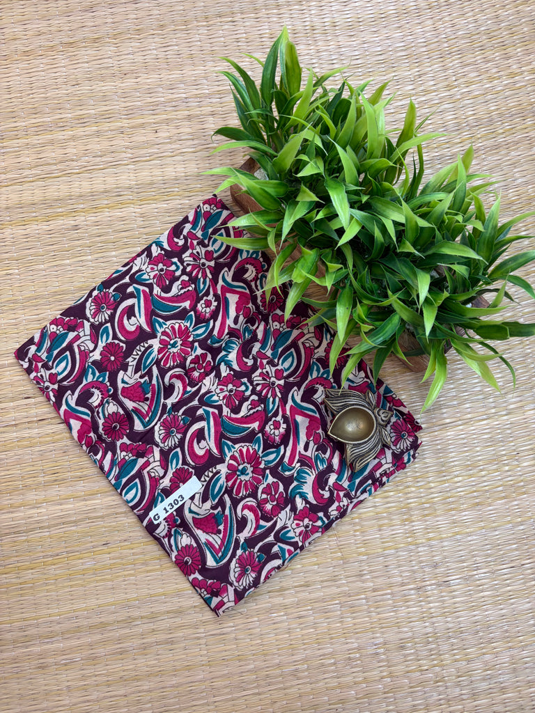 Kalamkari Semi Cotton #G1303