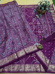 Patola Printed Silk #F2458