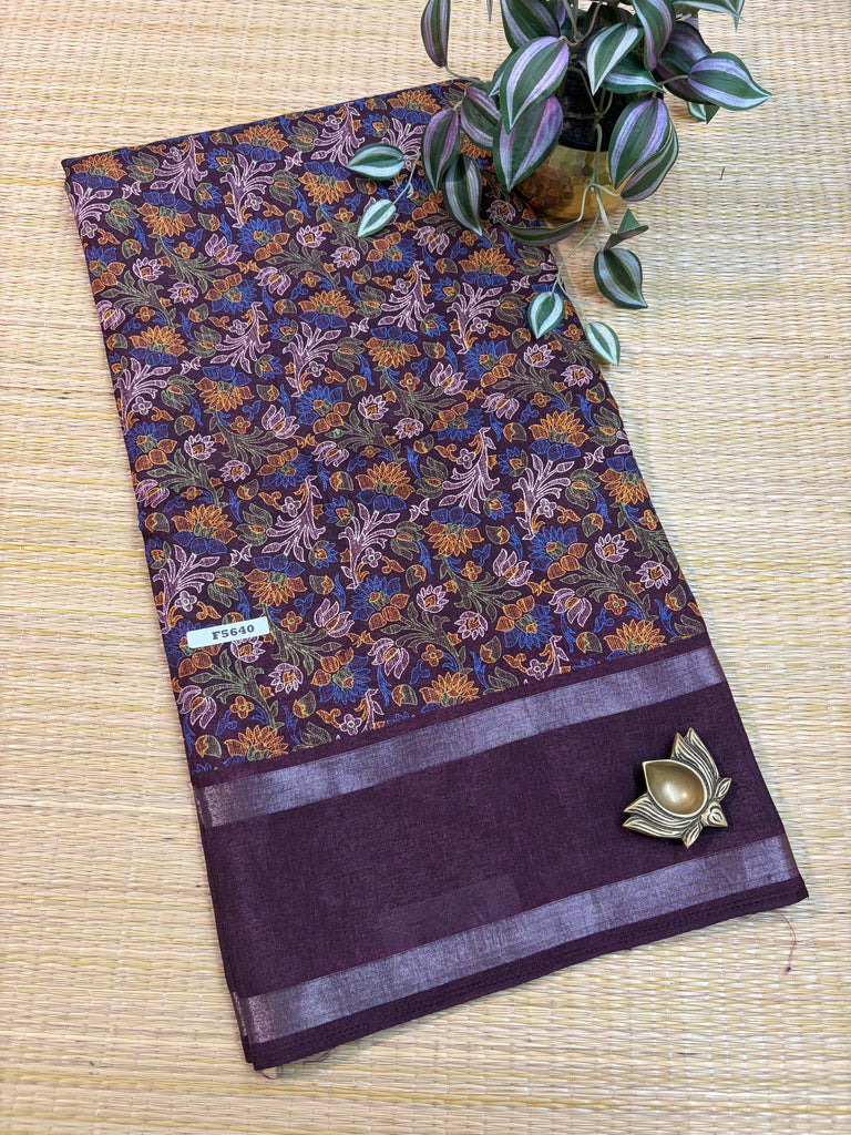 Kashmiri Printed Silk #F5640