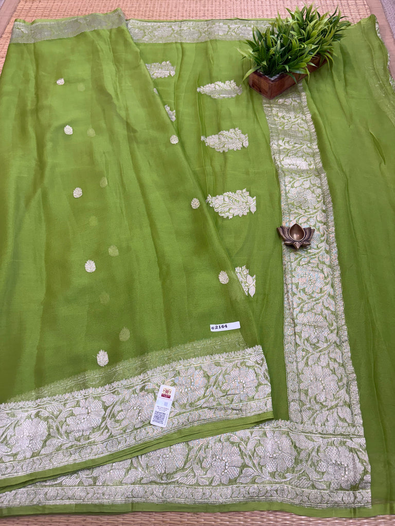 Pure Banaras Georgette Sarees #G2164