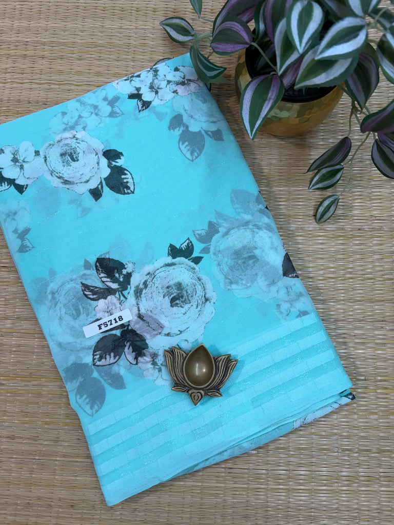 Chiffon Sarees #F5718