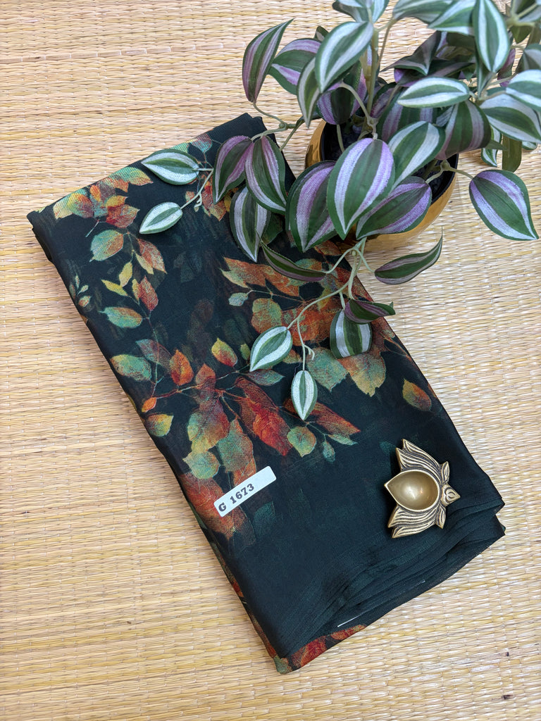 Mass Crepe Sarees #G1673