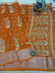 Mass Crepe Sarees #F7501