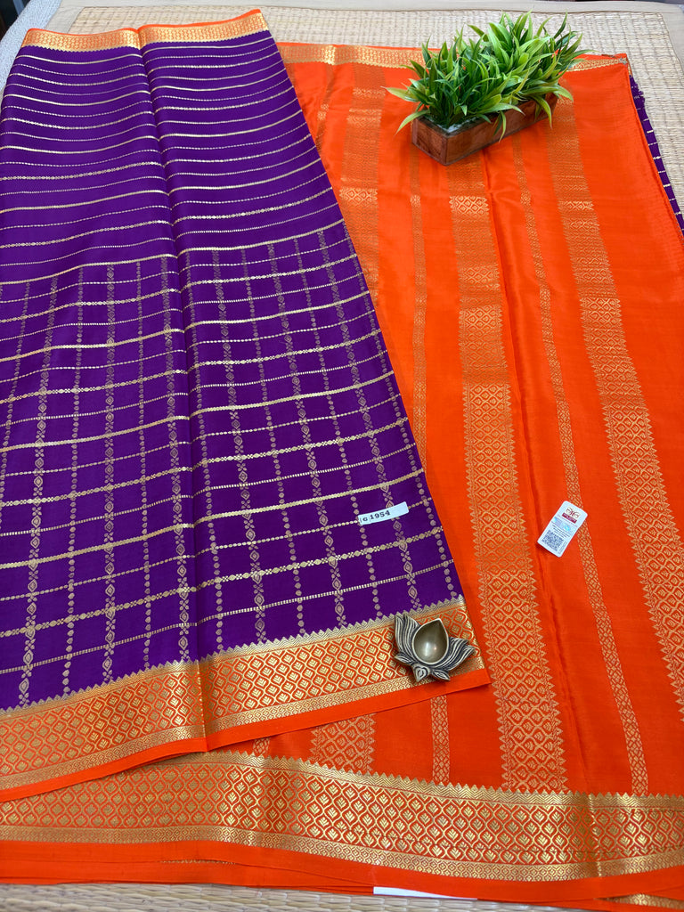 Pure Crepe Silk Saree #G1954