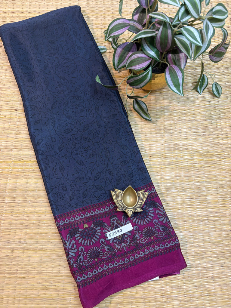 Printed Crepe Silk #F5353