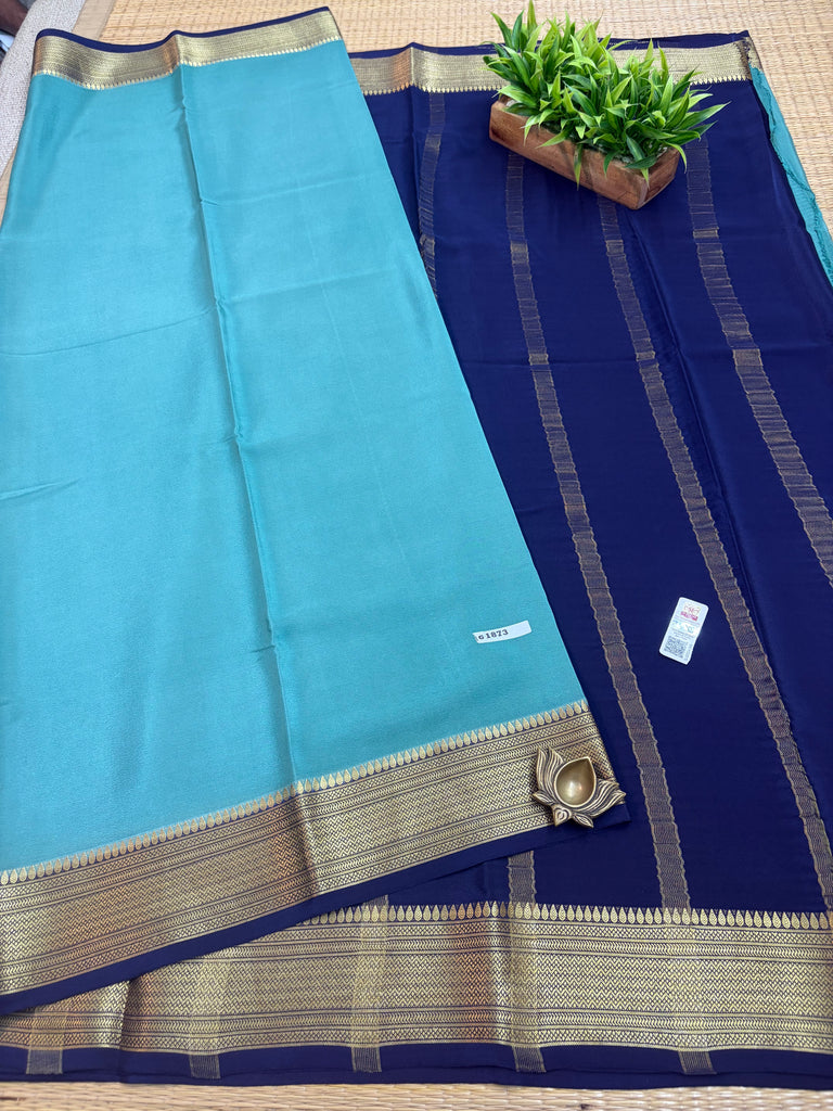 Pure Crepe Silk Saree #G1873