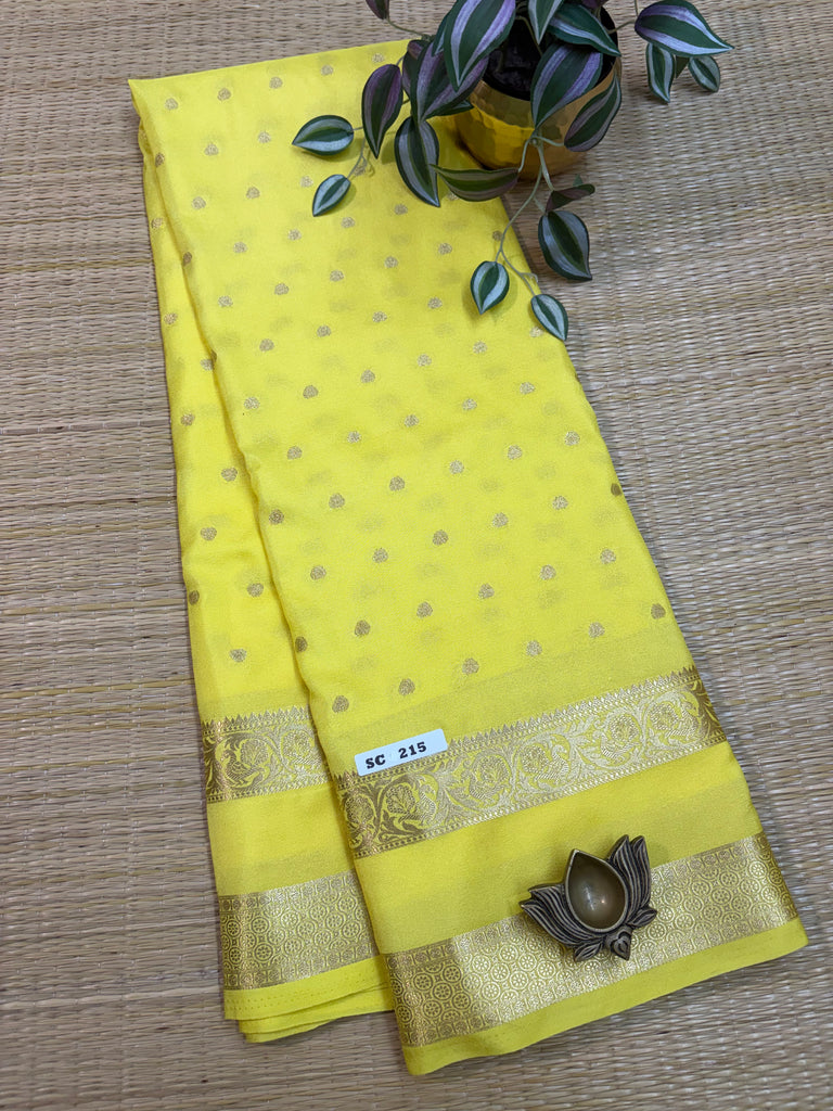 Semi Crepe Sarees #SC215