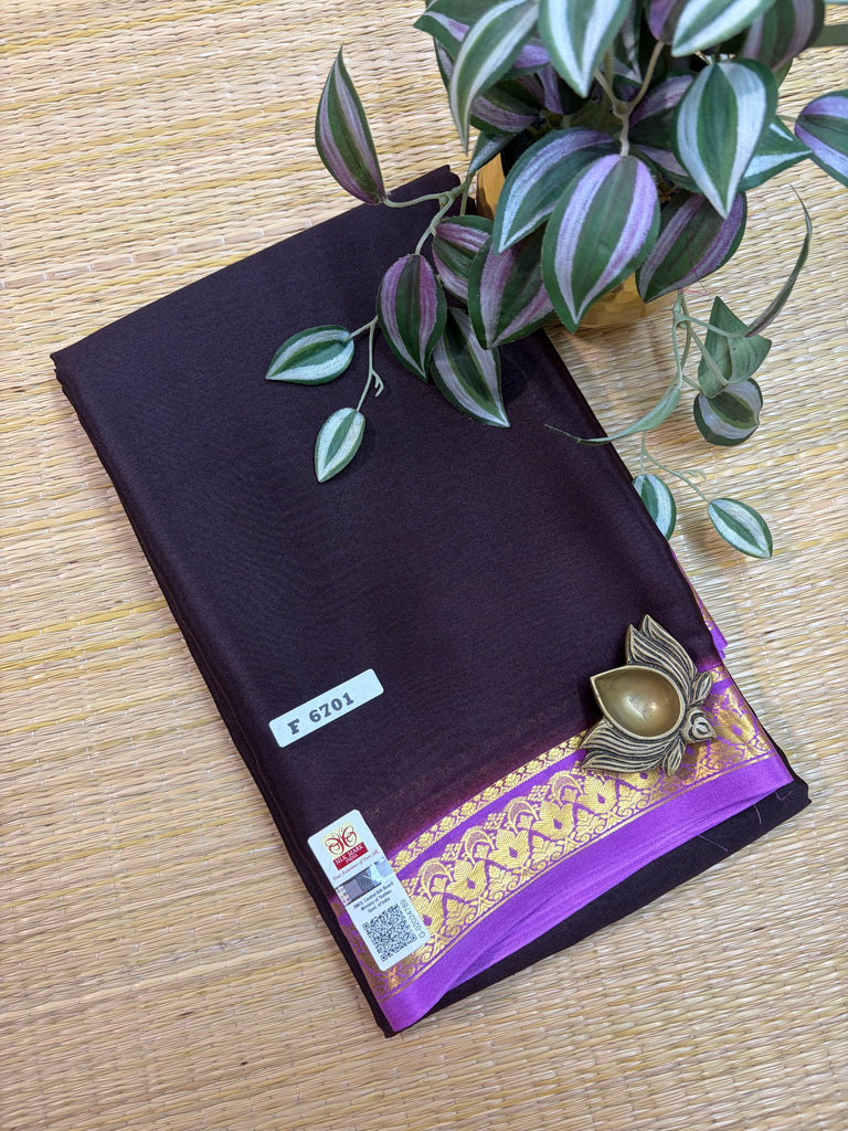 Pure Crepe Silk Saree #F6701