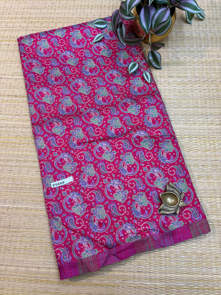 Kashmiri Printed Silk #F5608
