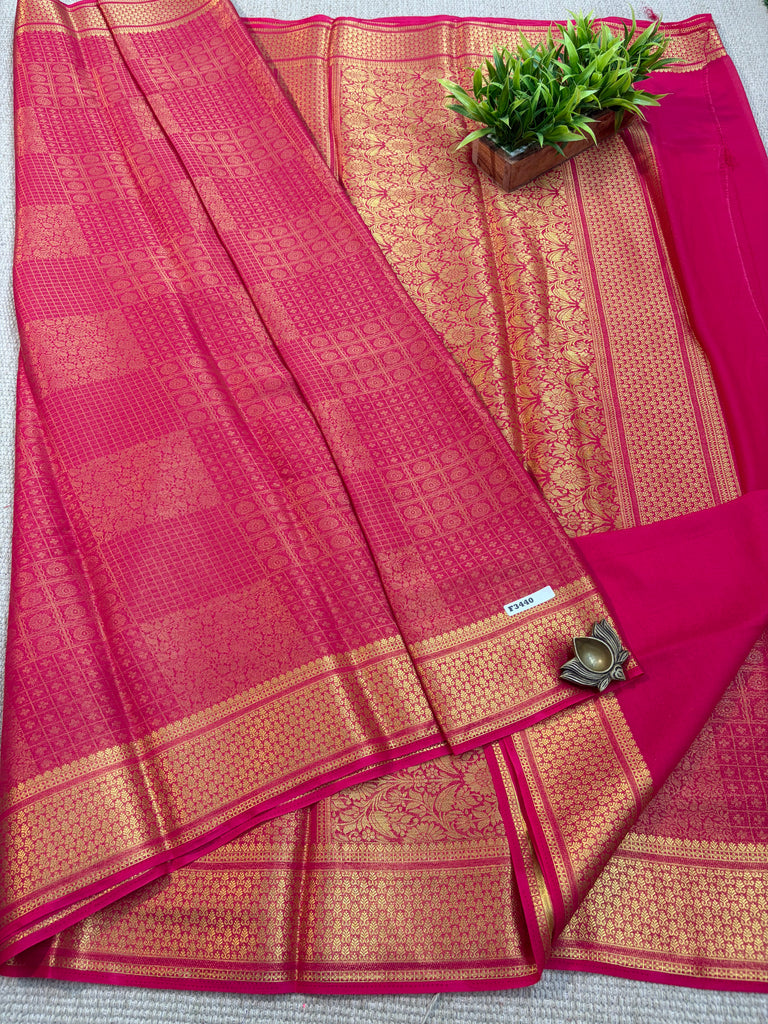 Brocade Semi Georgette #F3440