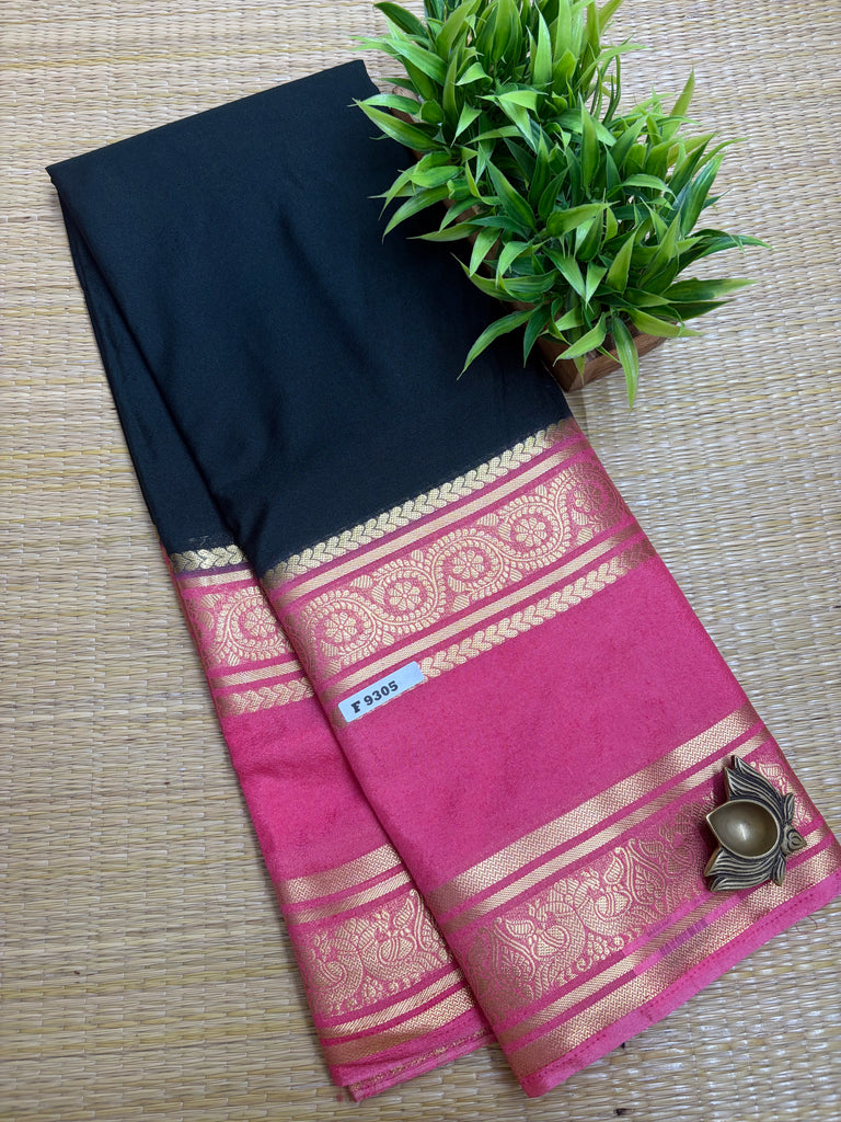 Semi Crepe Sarees # F9305