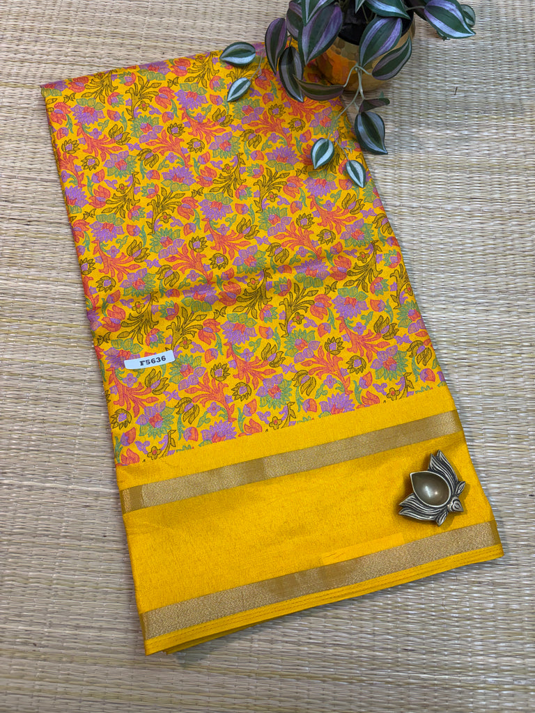 Kashmiri Printed Silk #F5636