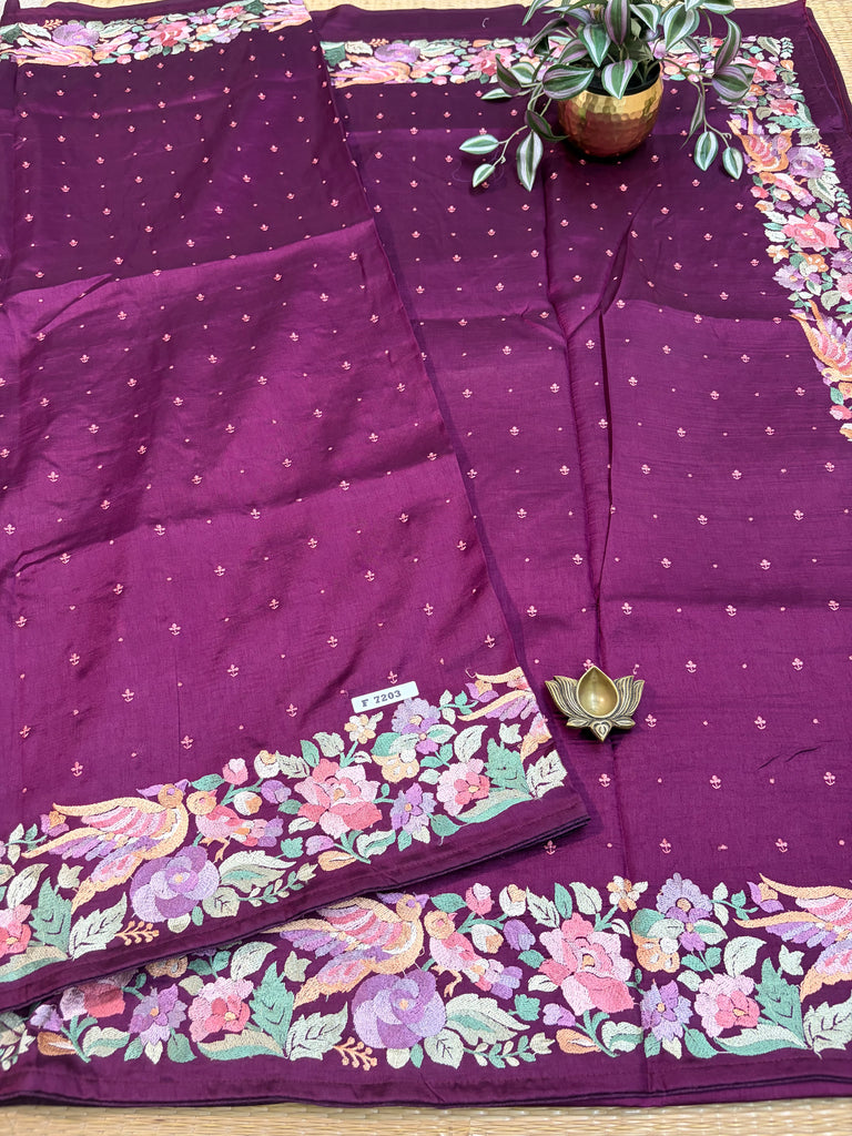 Tussar Silk Sarees #F7203