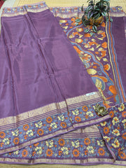 Semi Crepe Sarees #F6241