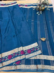 Semi Crepe Sarees #F4368