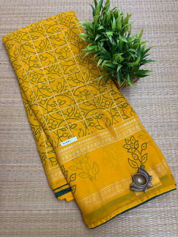 Mass Crepe Sarees #G991