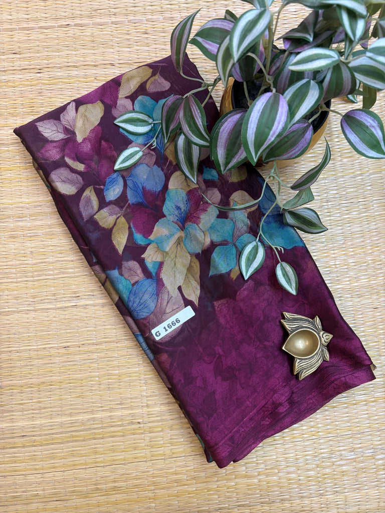 Mass Crepe Sarees #G1666