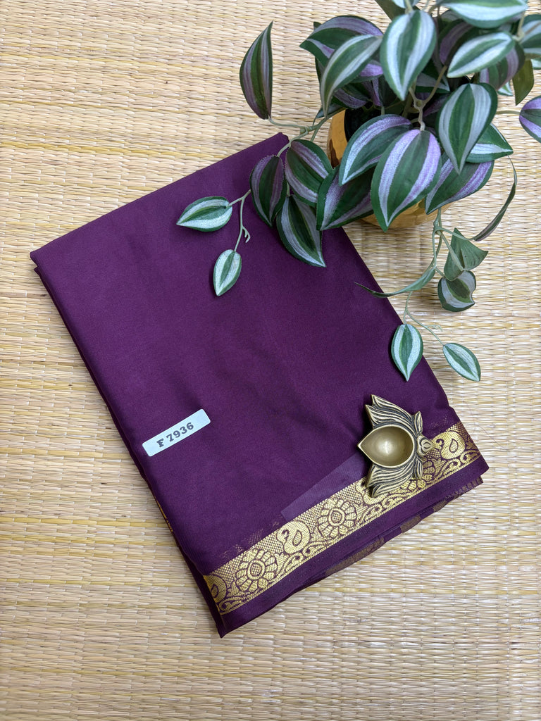 Semi Crepe Sarees # F7936