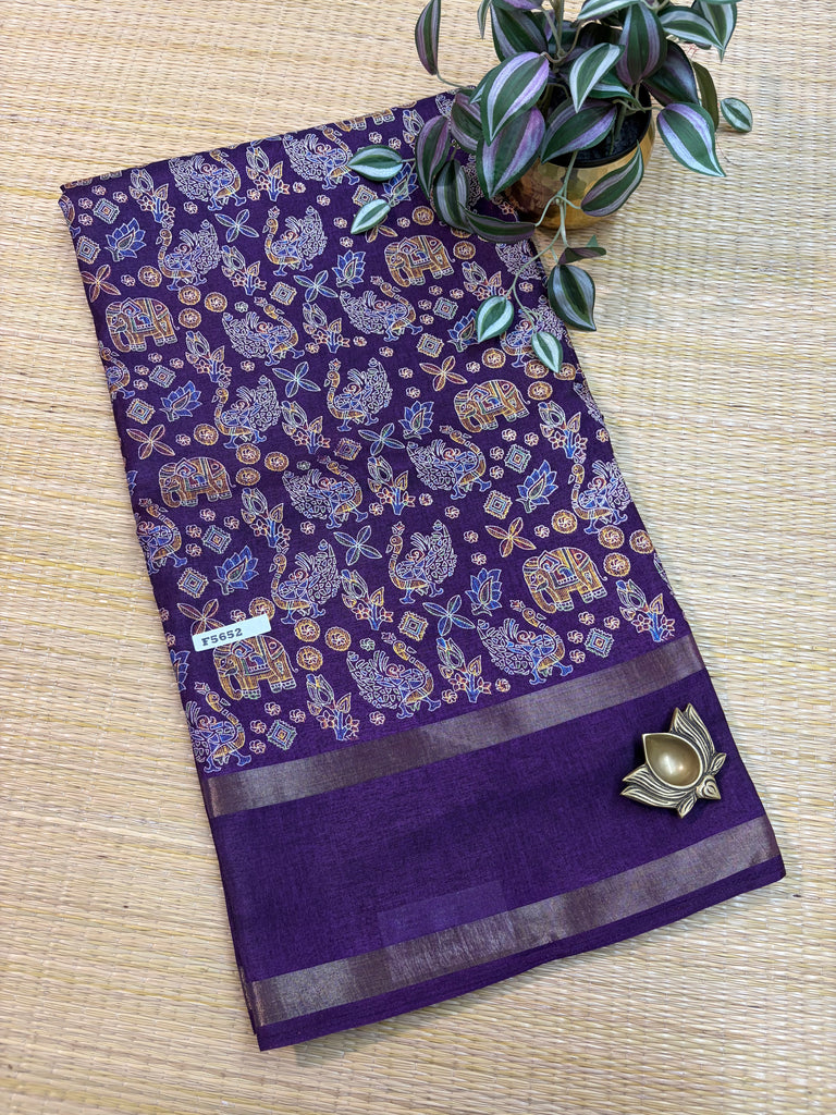 Kashmiri Printed Silk #F5652