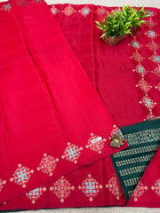 Butter crepe saree #F1654