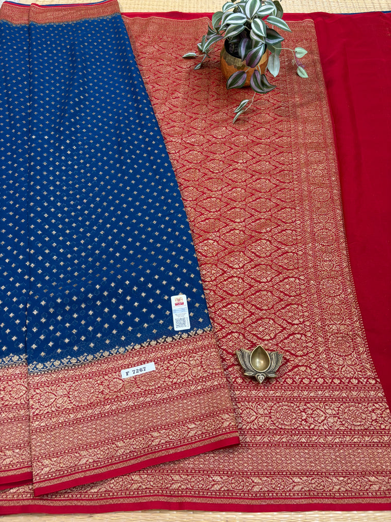 Pure Banaras Georgette Sarees #F7267